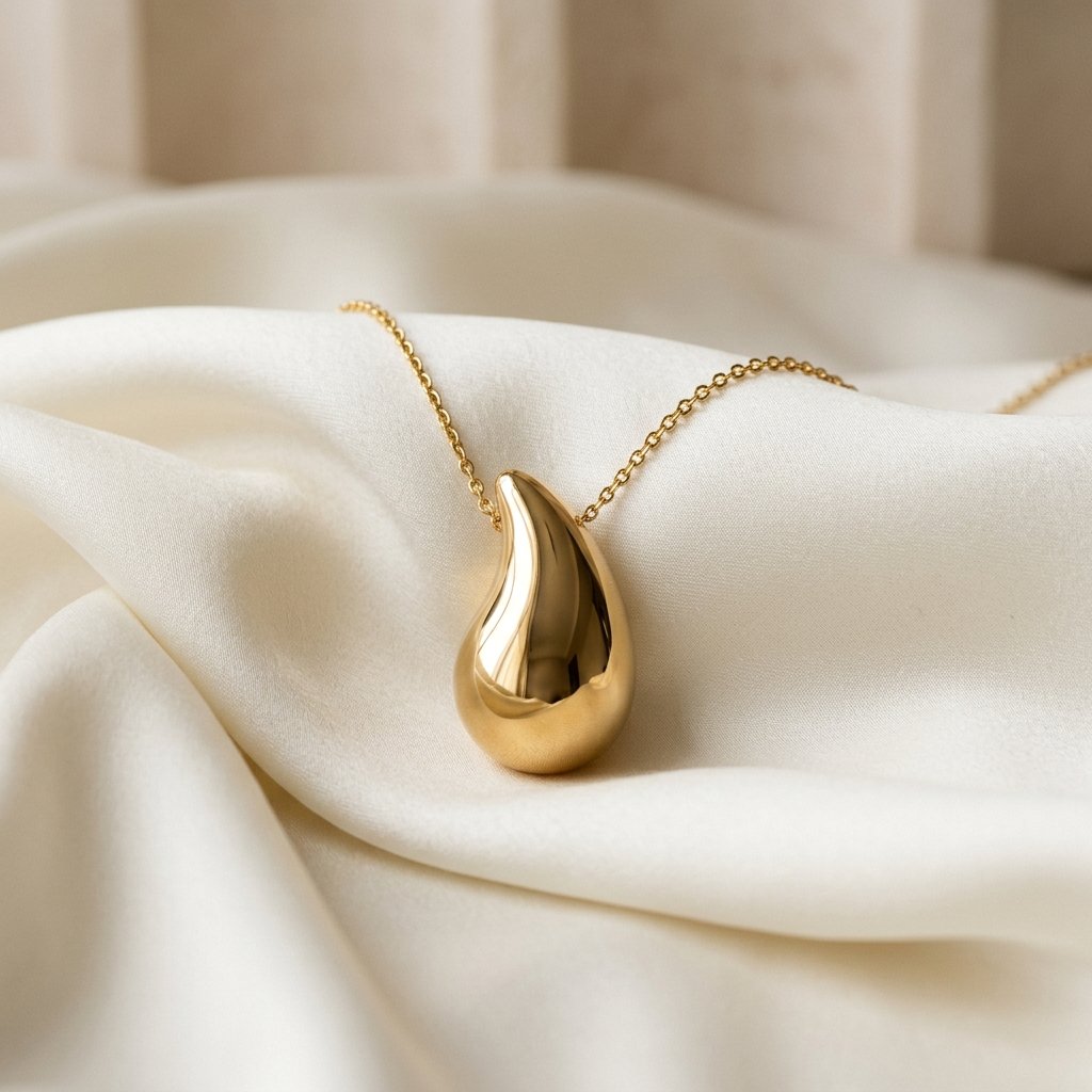 Carolina De Barros Pingo Gold Plated Necklace
